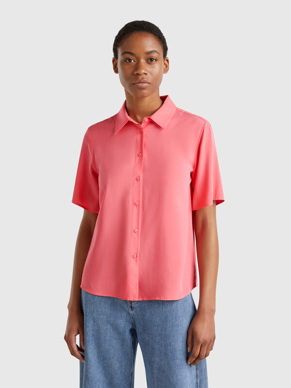 Camisa manga 3/4 de viscosa Mujer