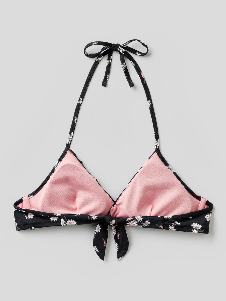 Sujetador de bikini de triángulo con estampado floral image number 2