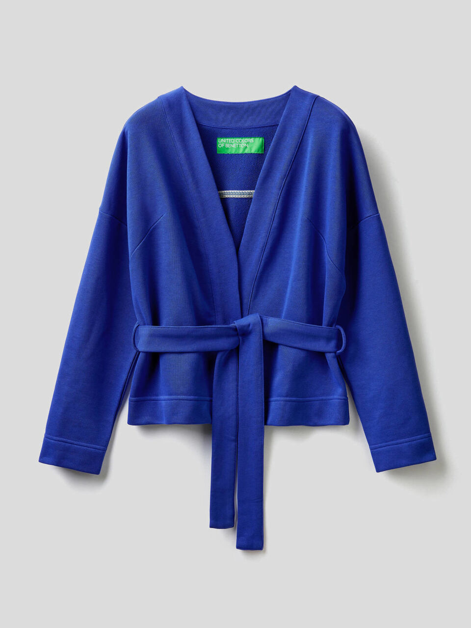 Cárdigan de felpa de estilo kimono image number 1