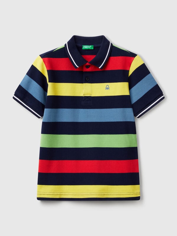 Polo manga corta rayas Niño