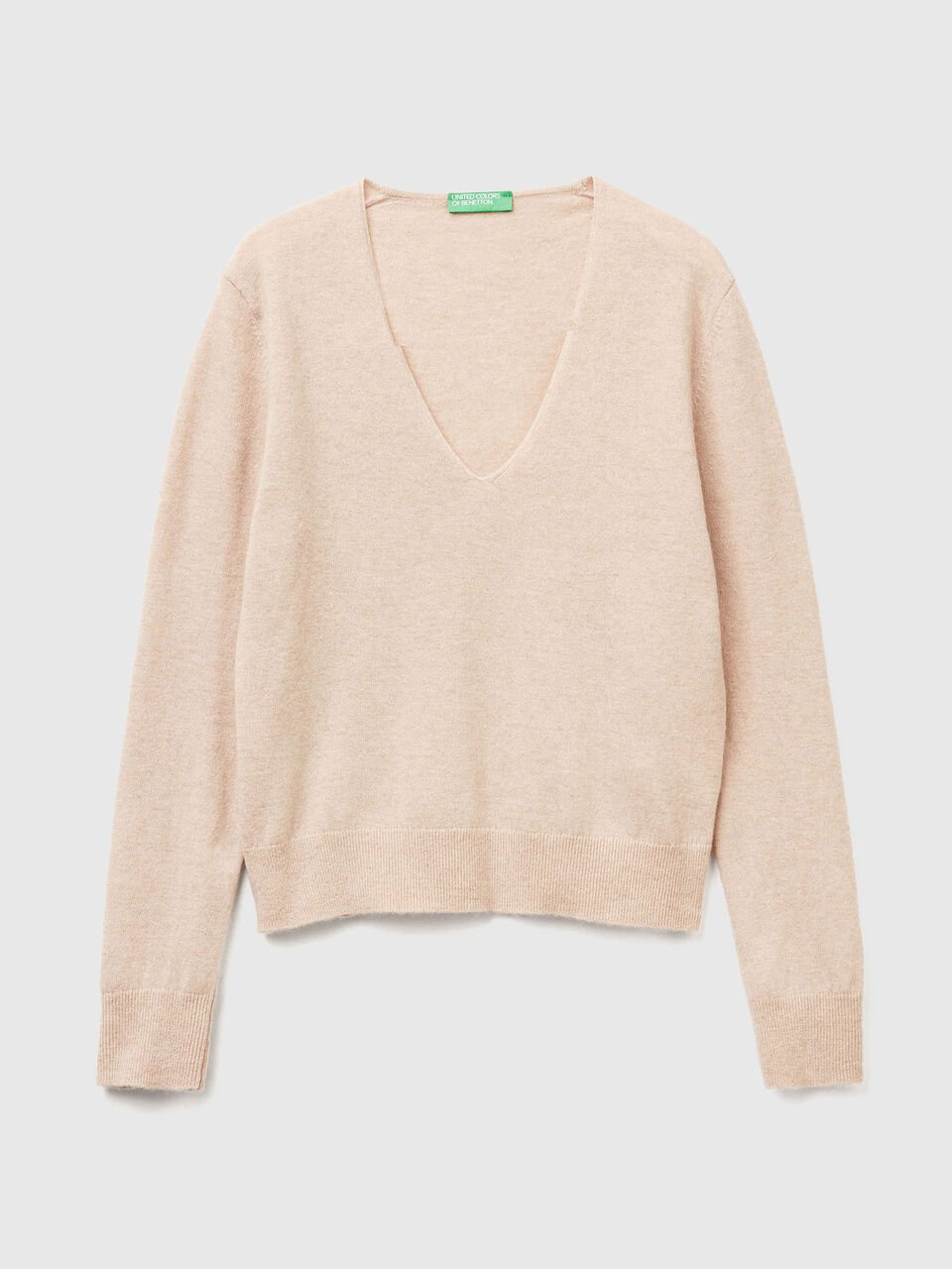 V NECK SWEATER L/S Mujer image number 1