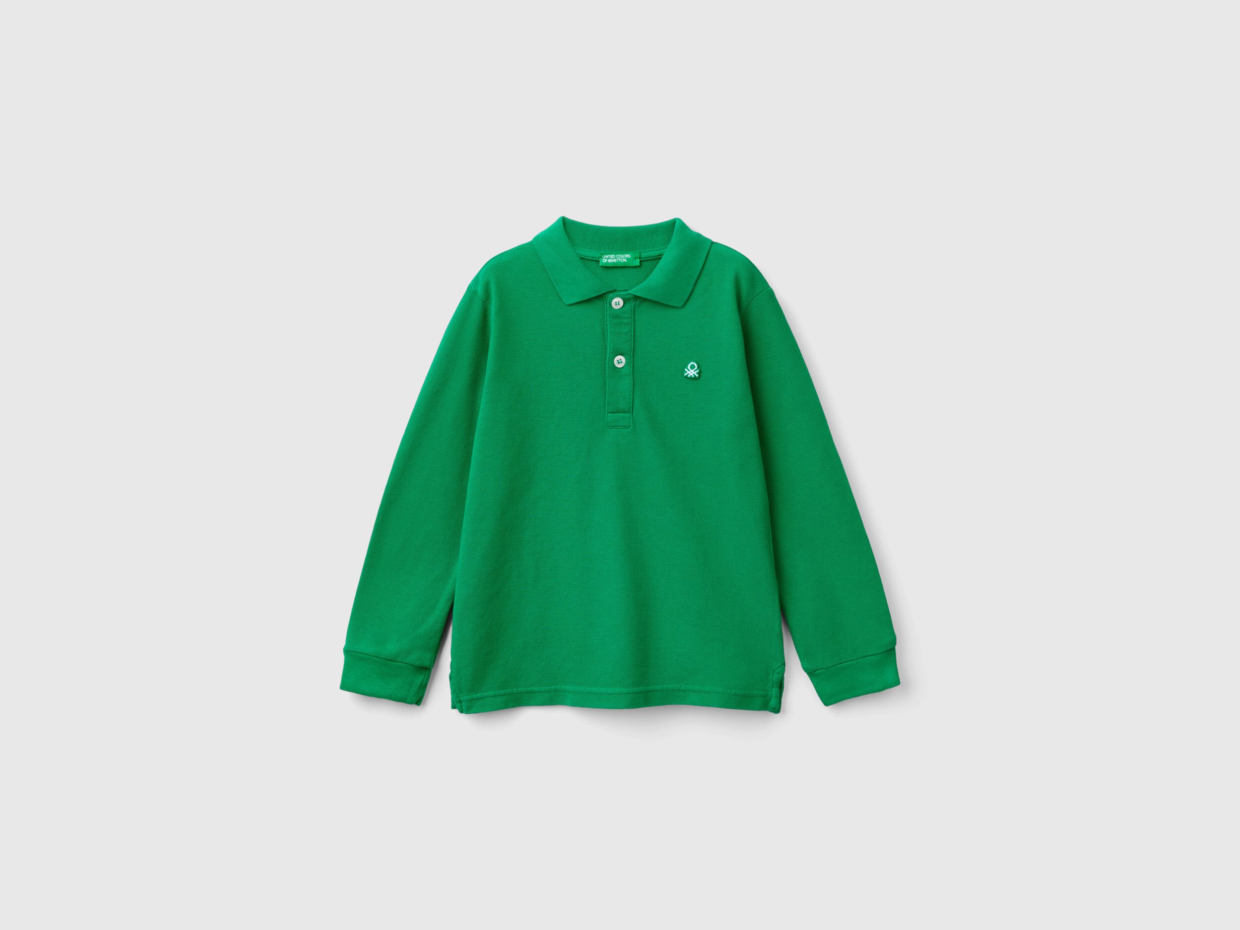 Polos manga larga benetton 2025