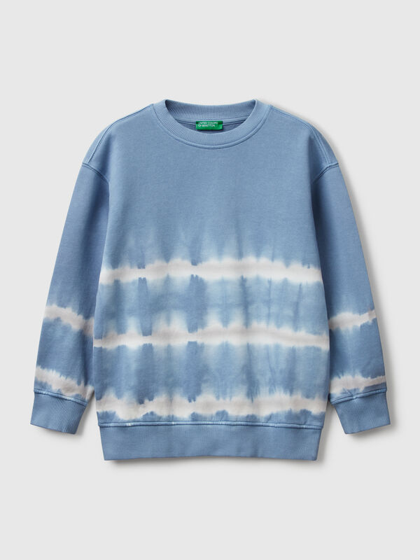Sudadera over fit tie-dye Niño