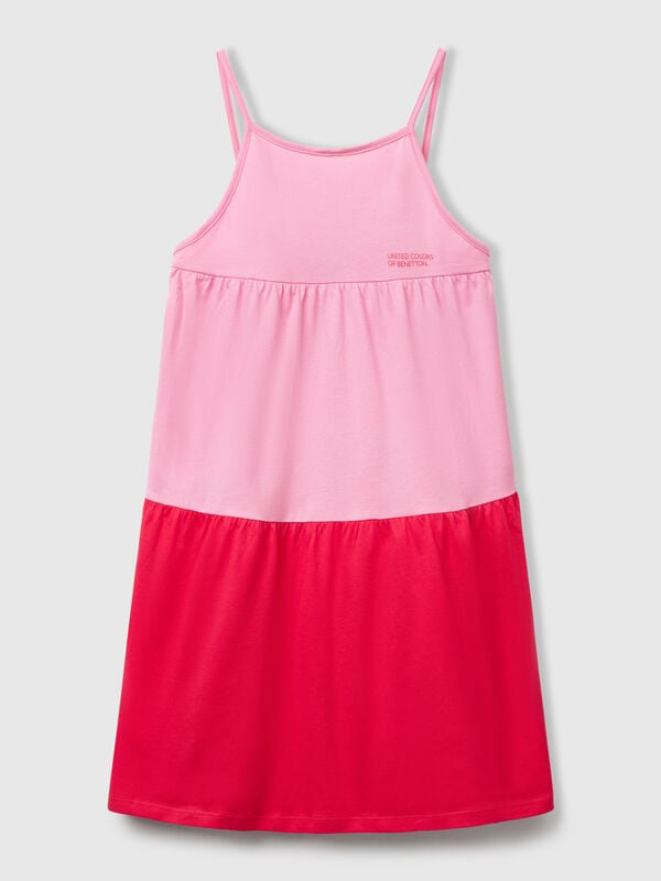 Vestido holgado con volante Niña