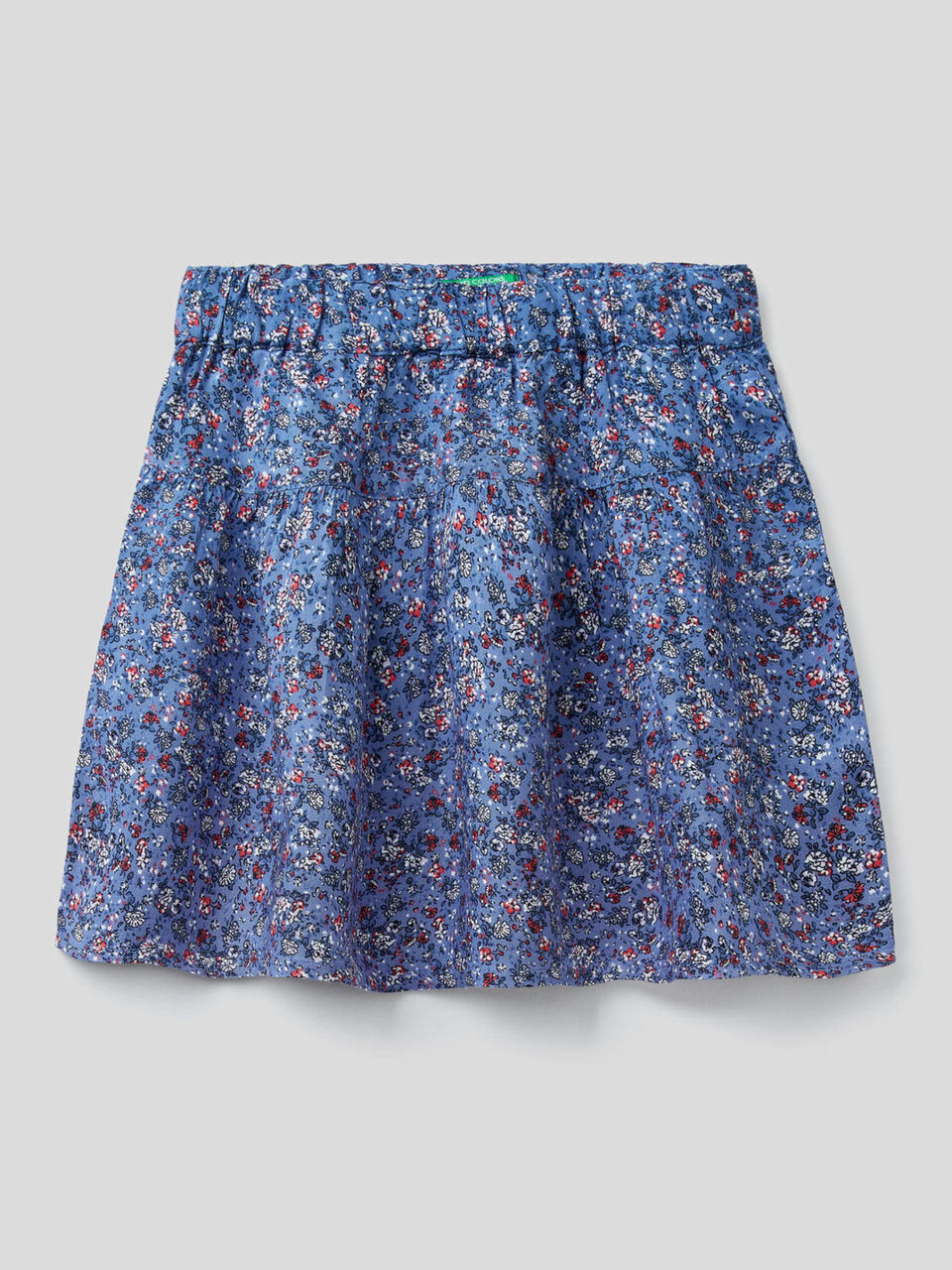 Faldita fluida con estampado floral image number 1