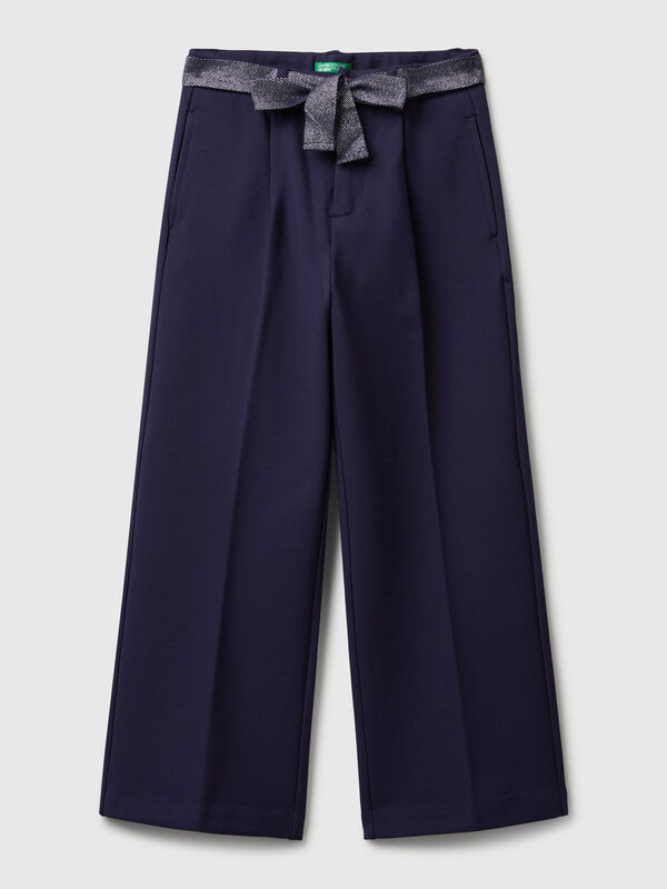 Pantalones elegantes con fajín Niña