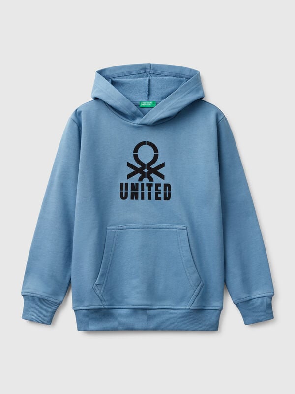 Sudadera con estampado y capucha  Niño