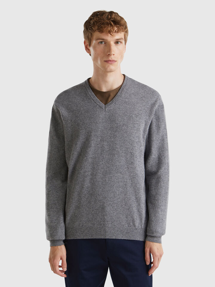 V NECK SWEATER L/S Hombre