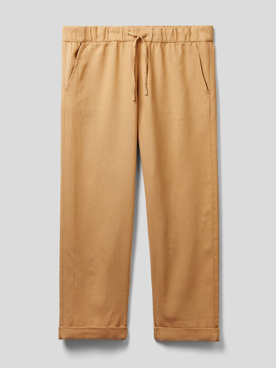 Pantalón en mezcla de lino y viscosa image number 1
