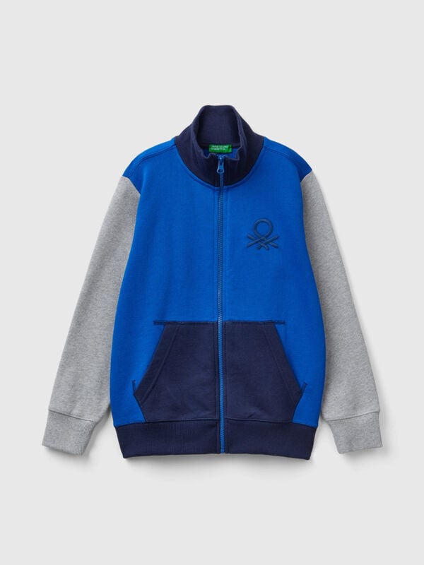 Sudadera de 100 % algodón con cremallera Niño