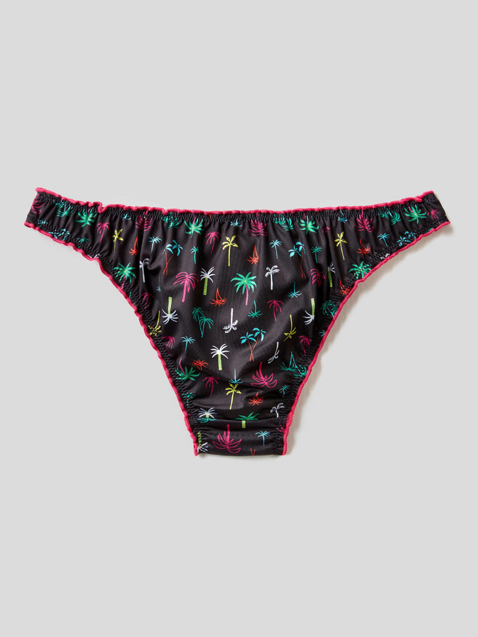 Braguita de bikini con estampado de palmeras image number 2