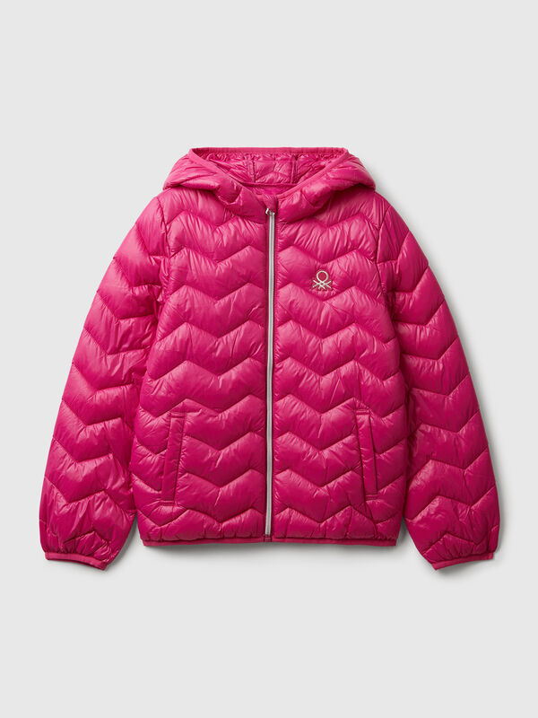 Chaqueta acolchada con capucha Niña