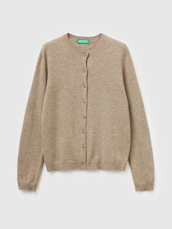 Cárdigan de mezcla de lana y cachemira Mujer