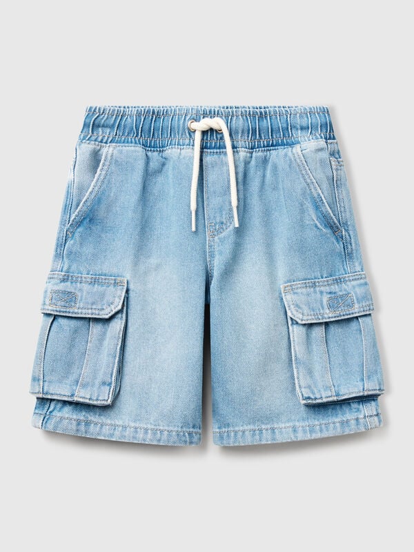 Bermudas cargo con cordón Niño