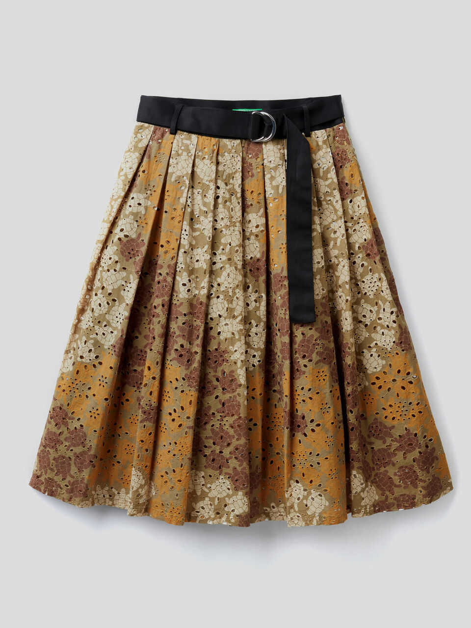 Falda de pliegues con estampado image number 1