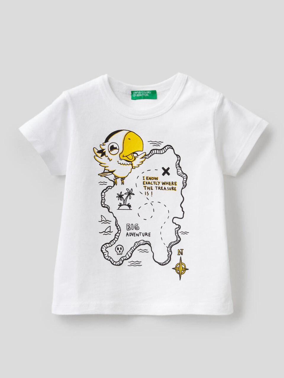 Camiseta de 100% algodón con maxiestampado image number 1