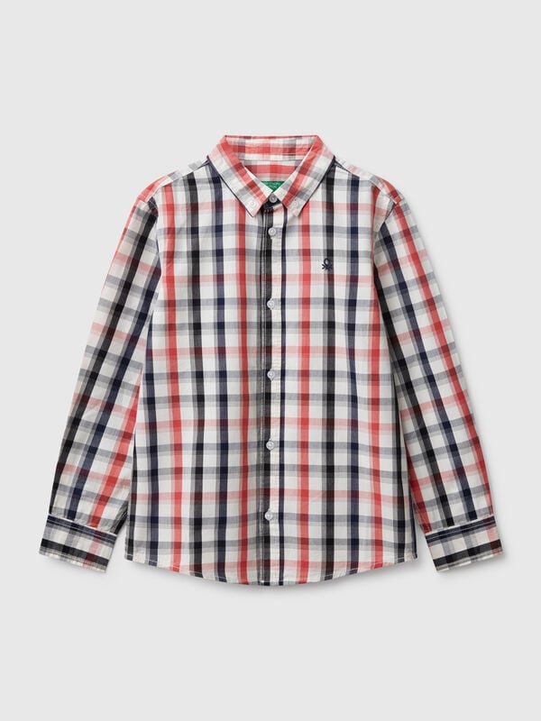 Camisa de cuadros multicolor Niño